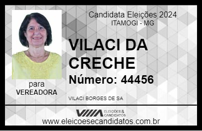 Candidato VILACI DA CRECHE 2024 - ITAMOGI - Eleições