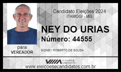 Candidato NEY DO URIAS 2024 - ITAMOGI - Eleições