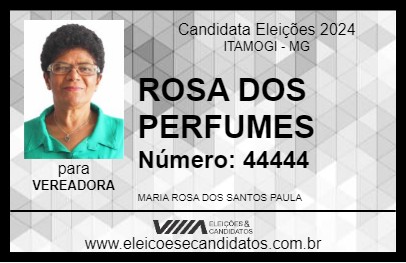 Candidato ROSA DOS PERFUMES 2024 - ITAMOGI - Eleições