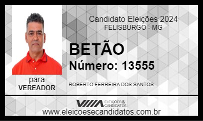 Candidato BETÃO 2024 - FELISBURGO - Eleições