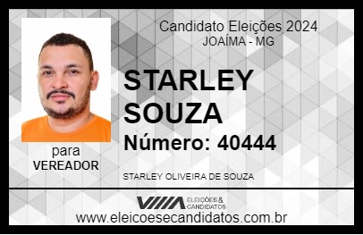 Candidato STARLEY SOUZA 2024 - JOAÍMA - Eleições