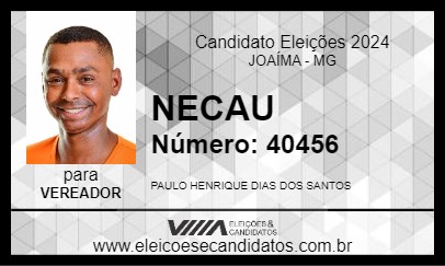 Candidato NECAU 2024 - JOAÍMA - Eleições