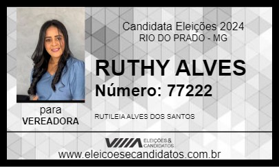 Candidato RUTHY ALVES 2024 - RIO DO PRADO - Eleições