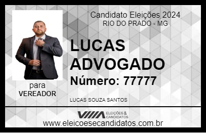 Candidato LUCAS ADVOGADO 2024 - RIO DO PRADO - Eleições