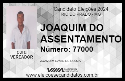 Candidato JOAQUIM DO ASSENTAMENTO 2024 - RIO DO PRADO - Eleições