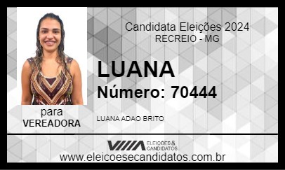 Candidato LUANA 2024 - RECREIO - Eleições