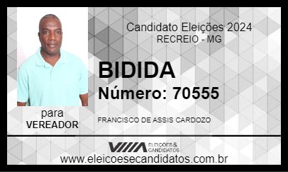 Candidato BIDIDA 2024 - RECREIO - Eleições