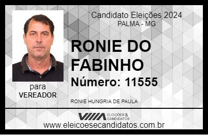 Candidato RONIE DO FABINHO 2024 - PALMA - Eleições