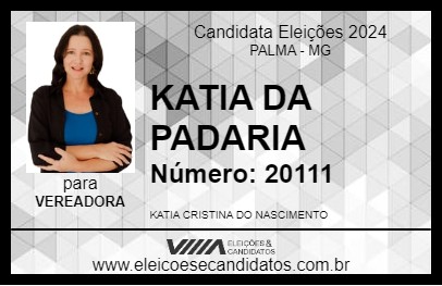 Candidato KATIA DA PADARIA 2024 - PALMA - Eleições