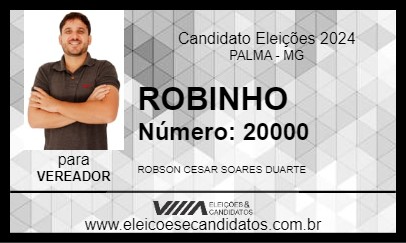 Candidato ROBINHO DO ÔNIBUS 2024 - PALMA - Eleições