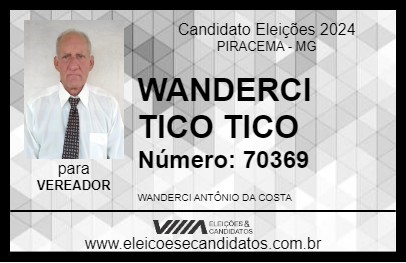 Candidato WANDERCI TICO TICO 2024 - PIRACEMA - Eleições