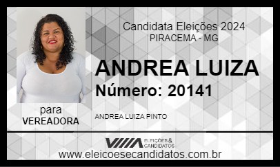 Candidato ANDREA LUIZA 2024 - PIRACEMA - Eleições