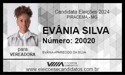 Candidato EVÂNIA SILVA 2024 - PIRACEMA - Eleições