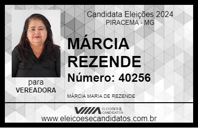 Candidato MÁRCIA REZENDE 2024 - PIRACEMA - Eleições