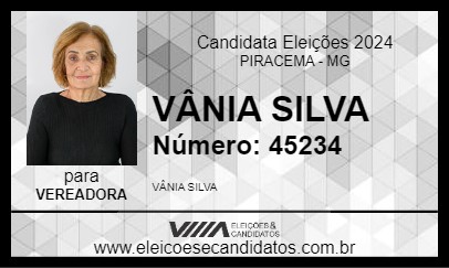 Candidato VÂNIA SILVA 2024 - PIRACEMA - Eleições