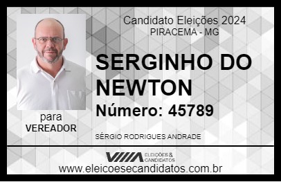 Candidato SERGINHO DO NEWTON 2024 - PIRACEMA - Eleições