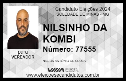 Candidato NILSINHO DA KOMBI 2024 - SOLEDADE DE MINAS - Eleições