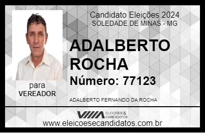 Candidato ADALBERTO ROCHA 2024 - SOLEDADE DE MINAS - Eleições