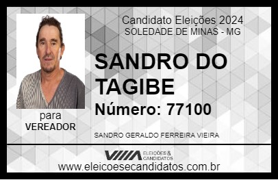 Candidato SANDRO DO TAGIBE 2024 - SOLEDADE DE MINAS - Eleições