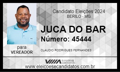 Candidato JUCA DO BAR 2024 - BERILO - Eleições