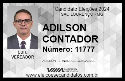 Candidato ADILSON CONTADOR 2024 - SÃO LOURENÇO - Eleições