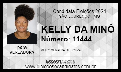 Candidato KELLY DA MINÔ 2024 - SÃO LOURENÇO - Eleições