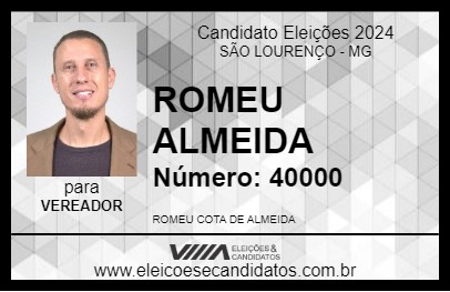 Candidato ROMEU ALMEIDA 2024 - SÃO LOURENÇO - Eleições