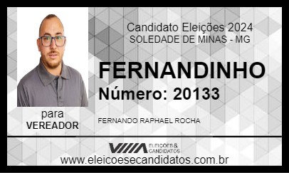 Candidato FERNANDINHO 2024 - SOLEDADE DE MINAS - Eleições