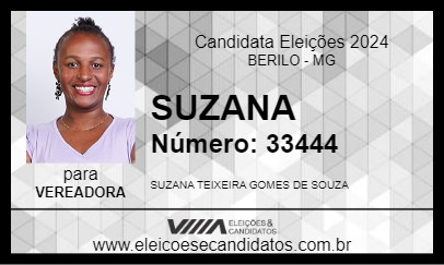 Candidato SUZANA 2024 - BERILO - Eleições