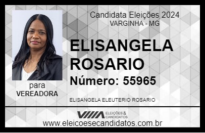 Candidato ELISANGELA ROSARIO 2024 - VARGINHA - Eleições