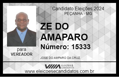 Candidato ZE DO AMAPARO 2024 - PEÇANHA - Eleições