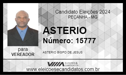 Candidato ASTERIO 2024 - PEÇANHA - Eleições