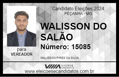 Candidato WALISSON DO SALÃO 2024 - PEÇANHA - Eleições