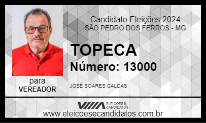 Candidato TOPECA 2024 - SÃO PEDRO DOS FERROS - Eleições