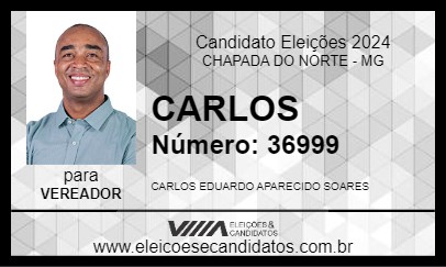 Candidato CARLOS 2024 - CHAPADA DO NORTE - Eleições