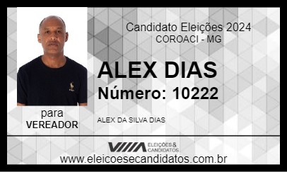 Candidato ALEX DIAS 2024 - COROACI - Eleições