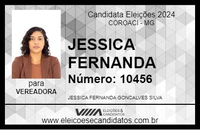 Candidato JESSICA FERNANDA 2024 - COROACI - Eleições