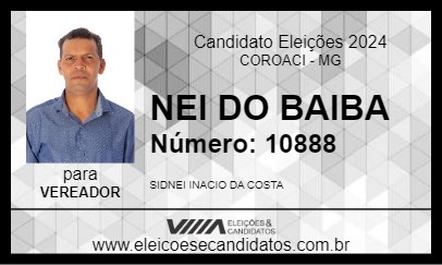 Candidato NEI DO BAIBA 2024 - COROACI - Eleições