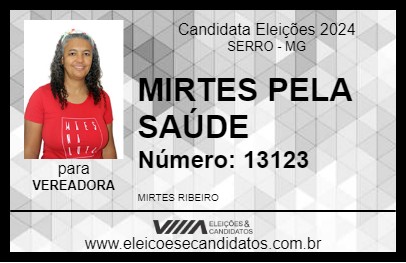 Candidato MIRTES PELA SAÚDE 2024 - SERRO - Eleições