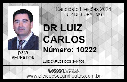 Candidato DR LUIZ CARLOS 2024 - JUIZ DE FORA - Eleições