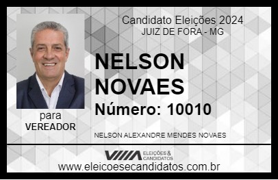 Candidato NELSON NOVAES 2024 - JUIZ DE FORA - Eleições