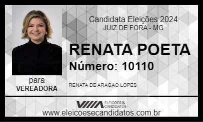 Candidato RENATA POETA 2024 - JUIZ DE FORA - Eleições