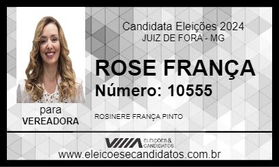 Candidato ROSE FRANÇA 2024 - JUIZ DE FORA - Eleições