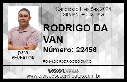 Candidato RODRIGO DA VAN 2024 - SILVIANÓPOLIS - Eleições