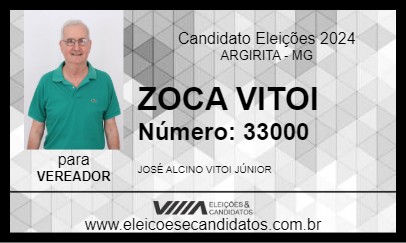 Candidato ZOCA VITOI 2024 - ARGIRITA - Eleições