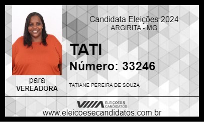 Candidato TATI 2024 - ARGIRITA - Eleições