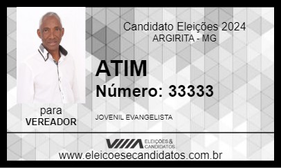 Candidato ATIM 2024 - ARGIRITA - Eleições