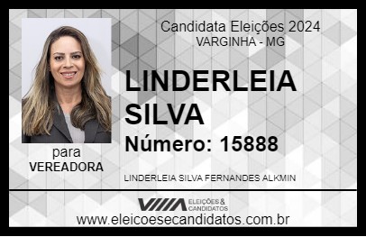 Candidato LINDERLEIA FERNANDES 2024 - VARGINHA - Eleições