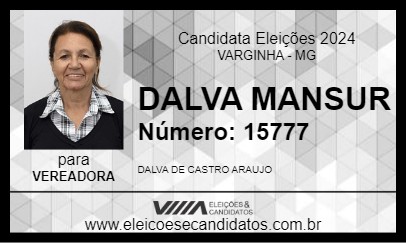 Candidato DALVA MANSUR 2024 - VARGINHA - Eleições