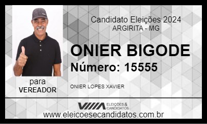 Candidato ONIER BIGODE 2024 - ARGIRITA - Eleições